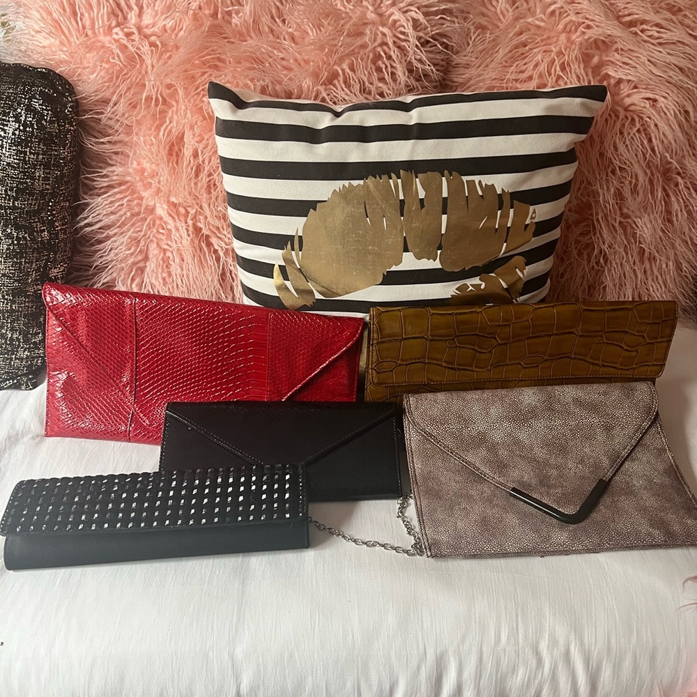 Lot of 5 evening clutches